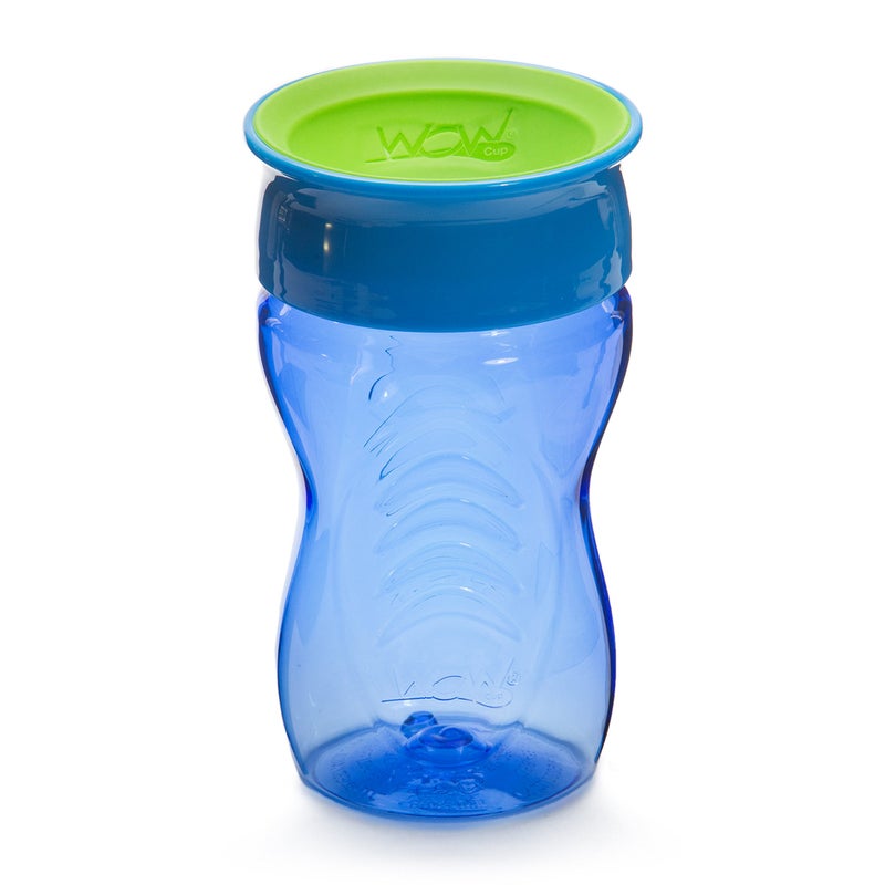 WOW GEAR Wow Cup for Kids 360 Sippy Cup, Blue, 10 oz / 296 ml - Image 1